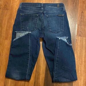 7 for all mankind blue jeans